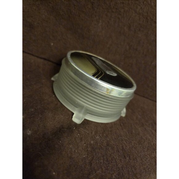 Vintage Art Deco Frosted Glass Footed Vanity Powder Jar - Picture 3 of 16